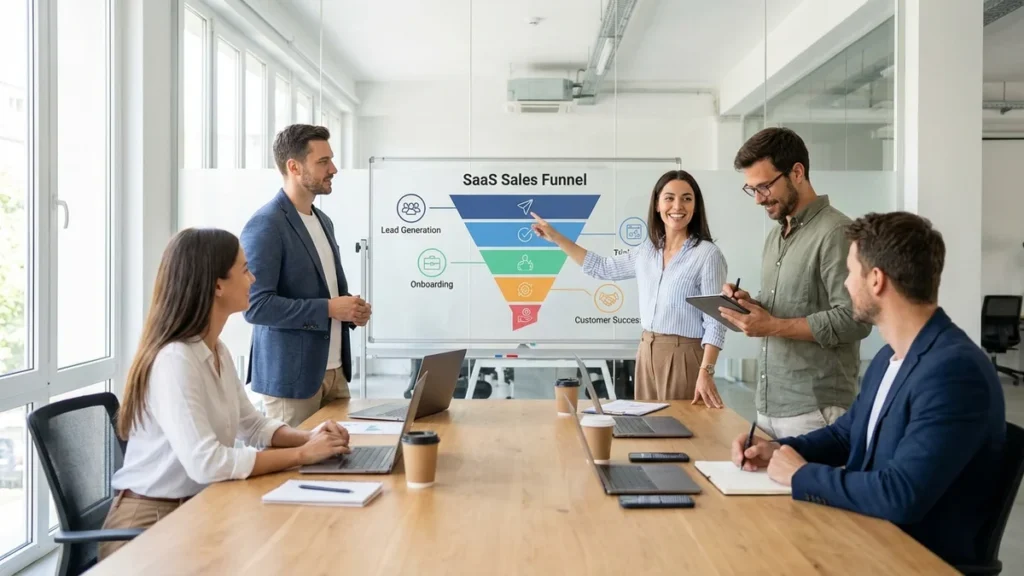 Funnel sprzedażowy dla SaaS - jak zwiększyć konwersję i przyciągnąć więcej klientów - featured