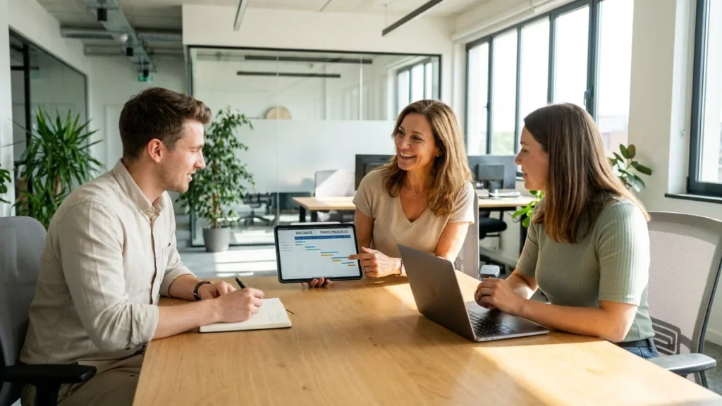 Jak delegować zadania skutecznie? Przewodnik po efektywnym zarządzaniu zespołem - featured